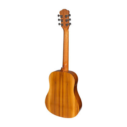 Martinez MZP-BT2G-JTK Acoustic-Electric Babe Traveller Guitar with Jati-Teakwood Body — view 2