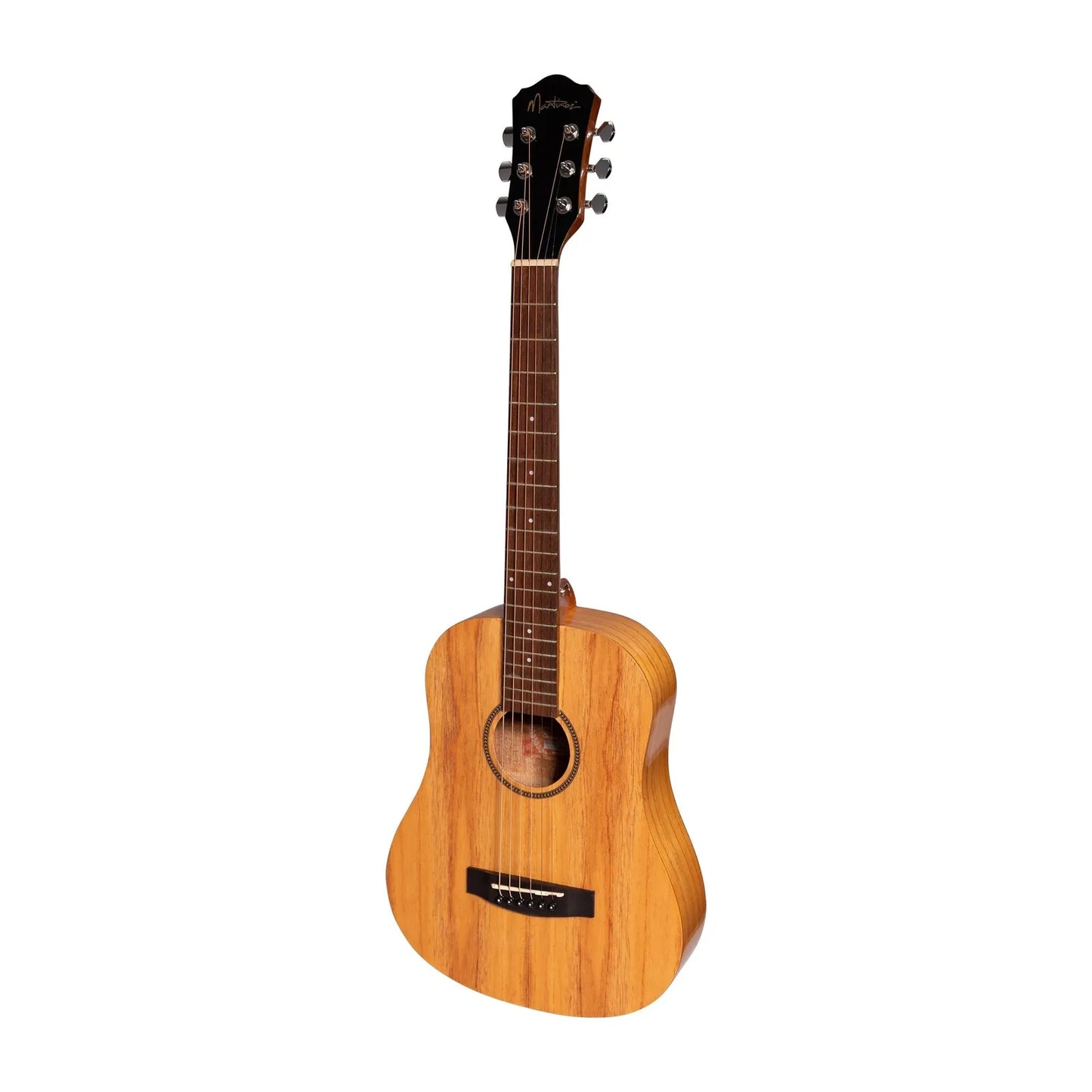 Martinez MZP-BT2-MWD Acoustic-Electric Babe Traveller Guitar Natural Gloss Mindi-Wood 6-String