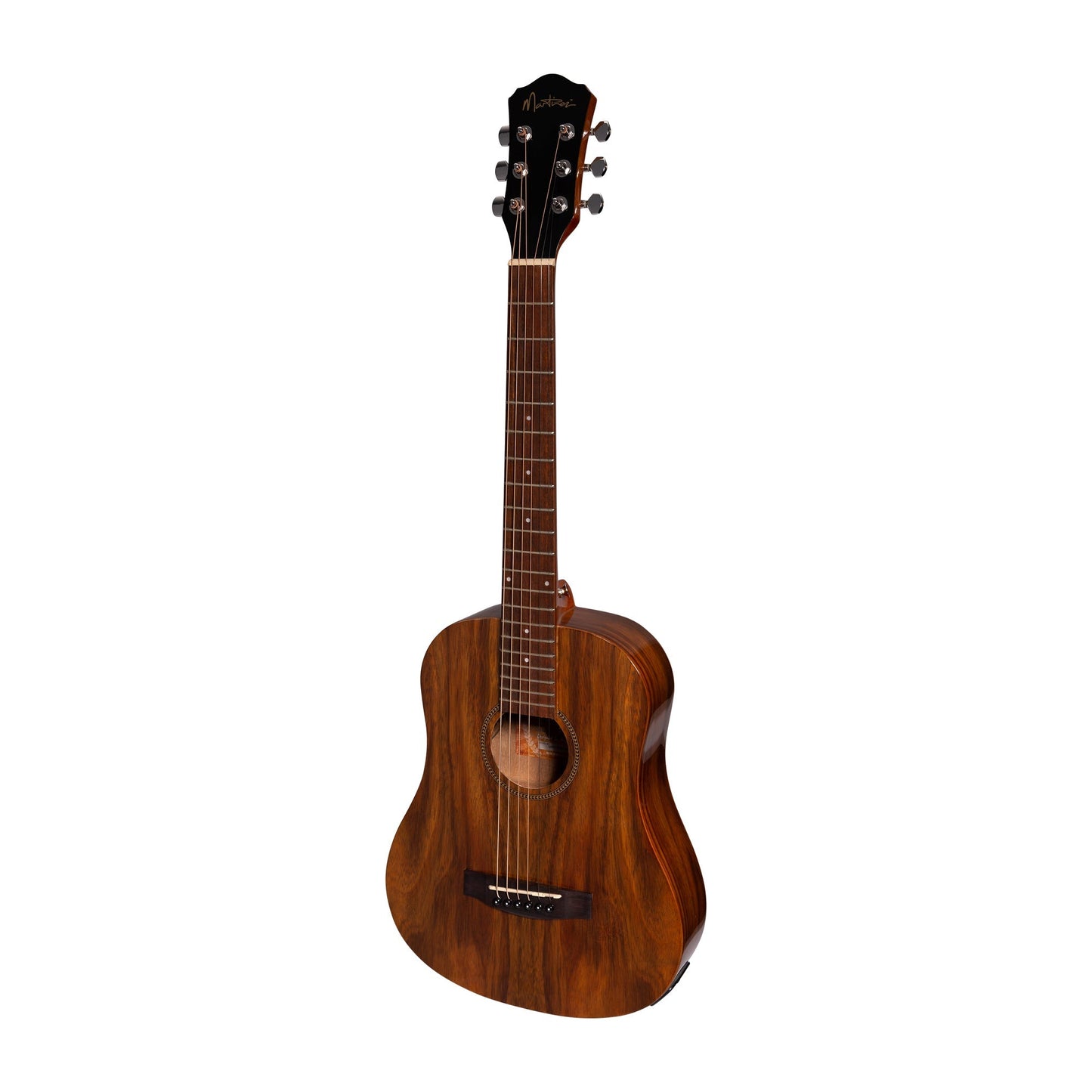 Martinez MZP-BT2G-RWD Acoustic Gloss Babe Traveller Guitar Rosewood Natural 6-String