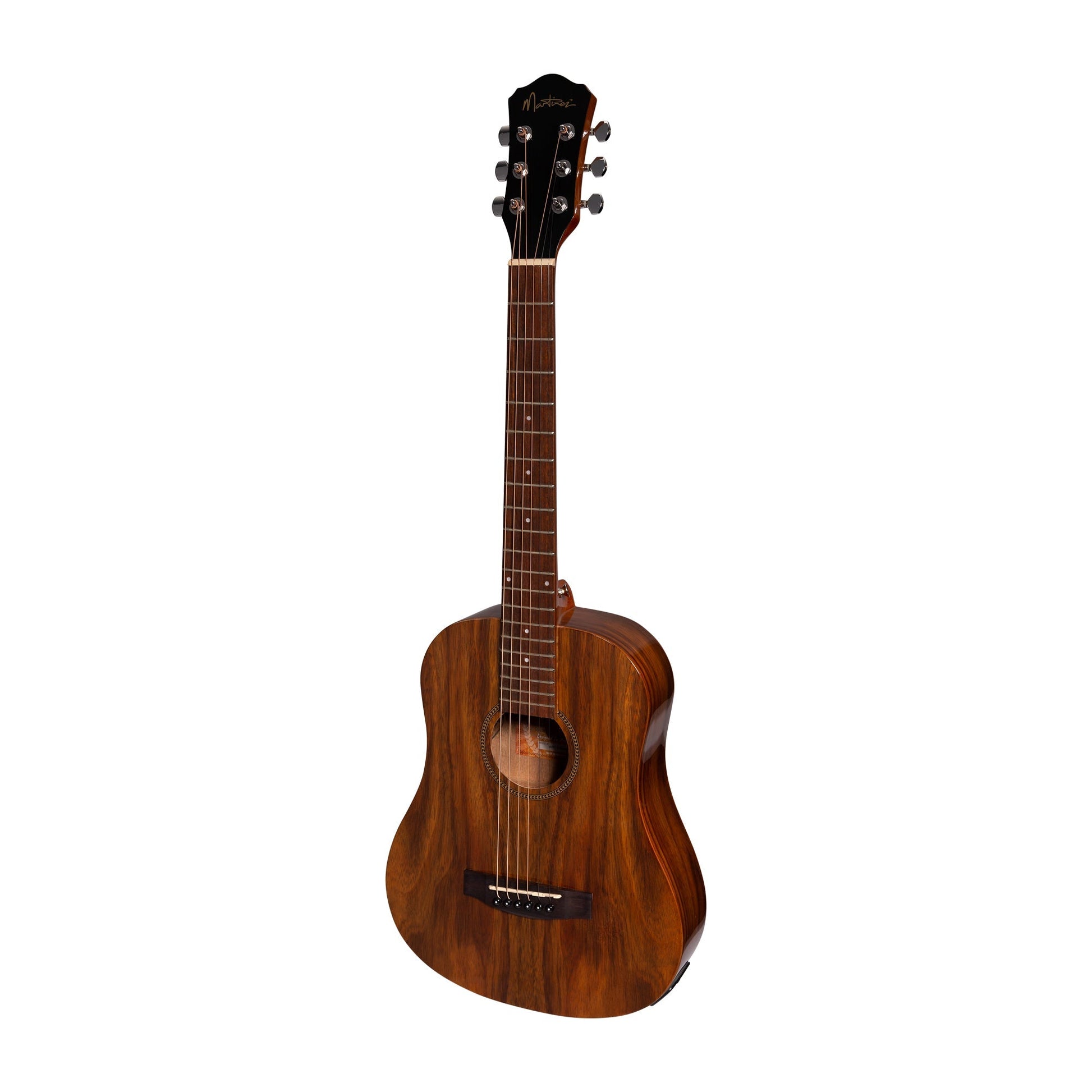 Martinez MZP-BT2G-RWD Acoustic Gloss Babe Traveller Guitar Rosewood Natural 6-String