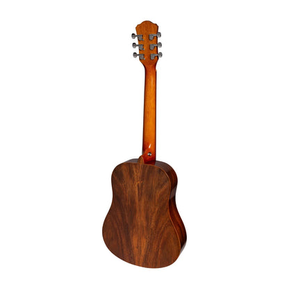Martinez MZP-BT2GL-RWD Left Handed Acoustic-Electric Gloss Babe Traveller Guitar Rosewood — view 2
