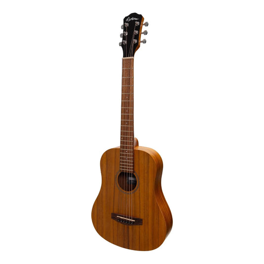 Martinez Left Handed Acoustic-Electric Babe Traveller Guitar MZP-BT2L-KOA Natural