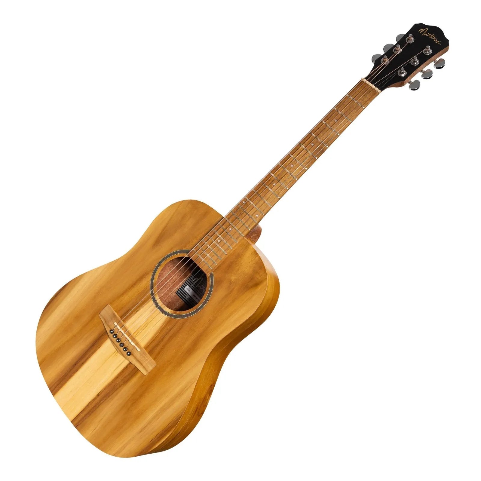 Martinez MZP-MT2-JTK Acoustic-Electric Middy Traveller Guitar Natural Jati-Teakwood 6 Strings — view 3