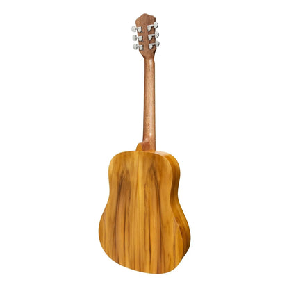 Martinez MZP-MT2-JTK Acoustic-Electric Middy Traveller Guitar Natural Jati-Teakwood 6 Strings — view 2