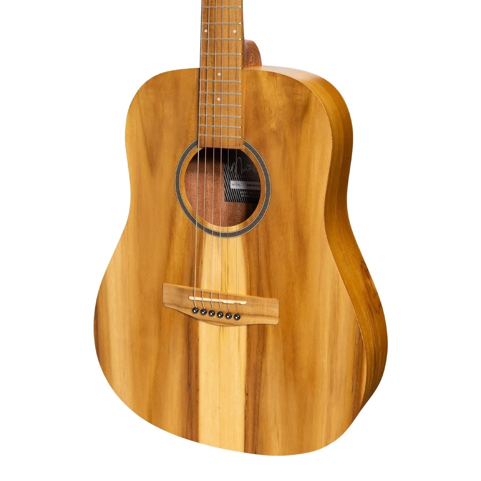 Martinez MZP-MT2-JTK Acoustic-Electric Middy Traveller Guitar Natural Jati-Teakwood 6 Strings — view 4