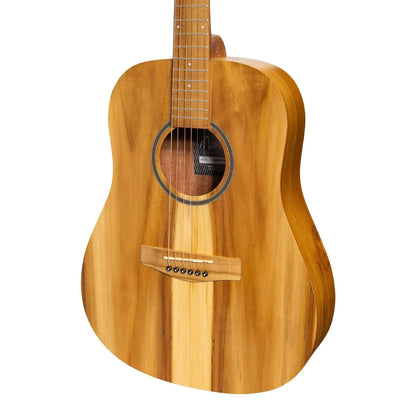 Martinez MZP-MT2-JTK Acoustic-Electric Middy Traveller Guitar Natural Jati-Teakwood 6 Strings — view 4