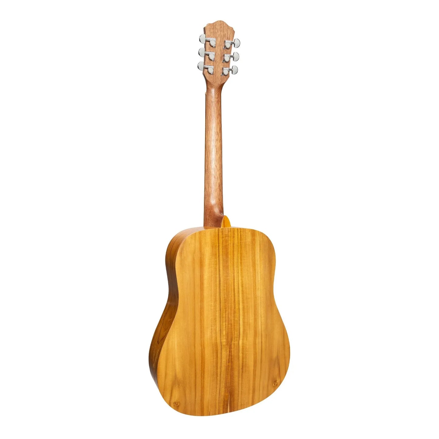 Martinez MZP-MT2L-JTK Left Handed Acoustic-Electric Middy Traveller Guitar Natural Jati-Teakwood — view 2