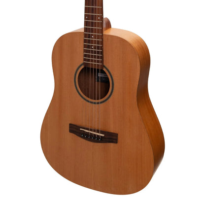 Martinez MZP-MT2L-MAH Left Handed Acoustic-Electric Middy Traveller Guitar - Mahogany — view 4