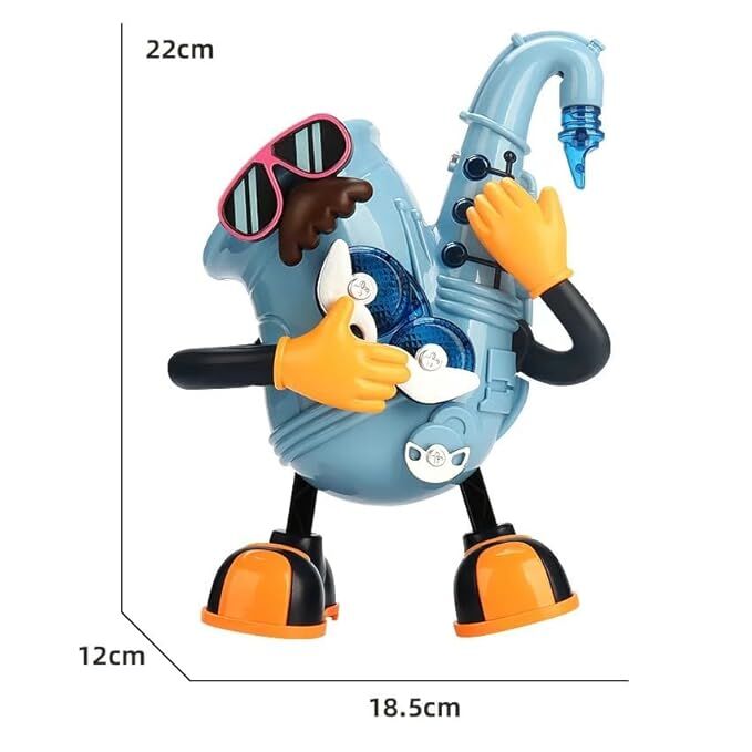 Mr Rock Dancing Groovy Guitar Figurine with LED Lights — view 2