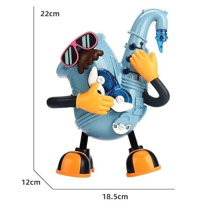 Mr Rock Dancing Groovy Guitar Figurine with LED Lights — view 2