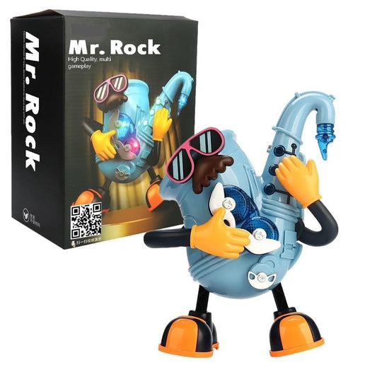 Mr Rock Dancing Lit-up Guitar Figurine