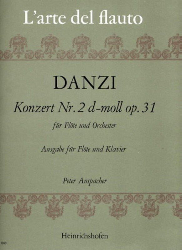 Concerto No 2 Op 31 D Min Flute Piano Book