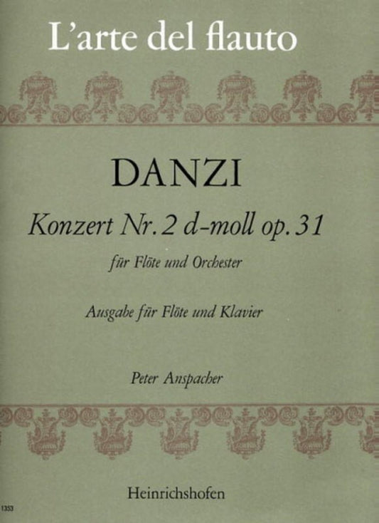 Concerto No 2 Op 31 D Min Flute Piano Book