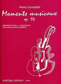 Schubert - Moments Musicaux Op. 94 for 4 or 5 Cellos, Edition Peters