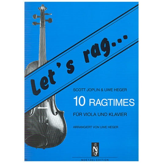 Lets Rag 10 Ragtimes Viola/Piano Arr Heger (Softcover Book)