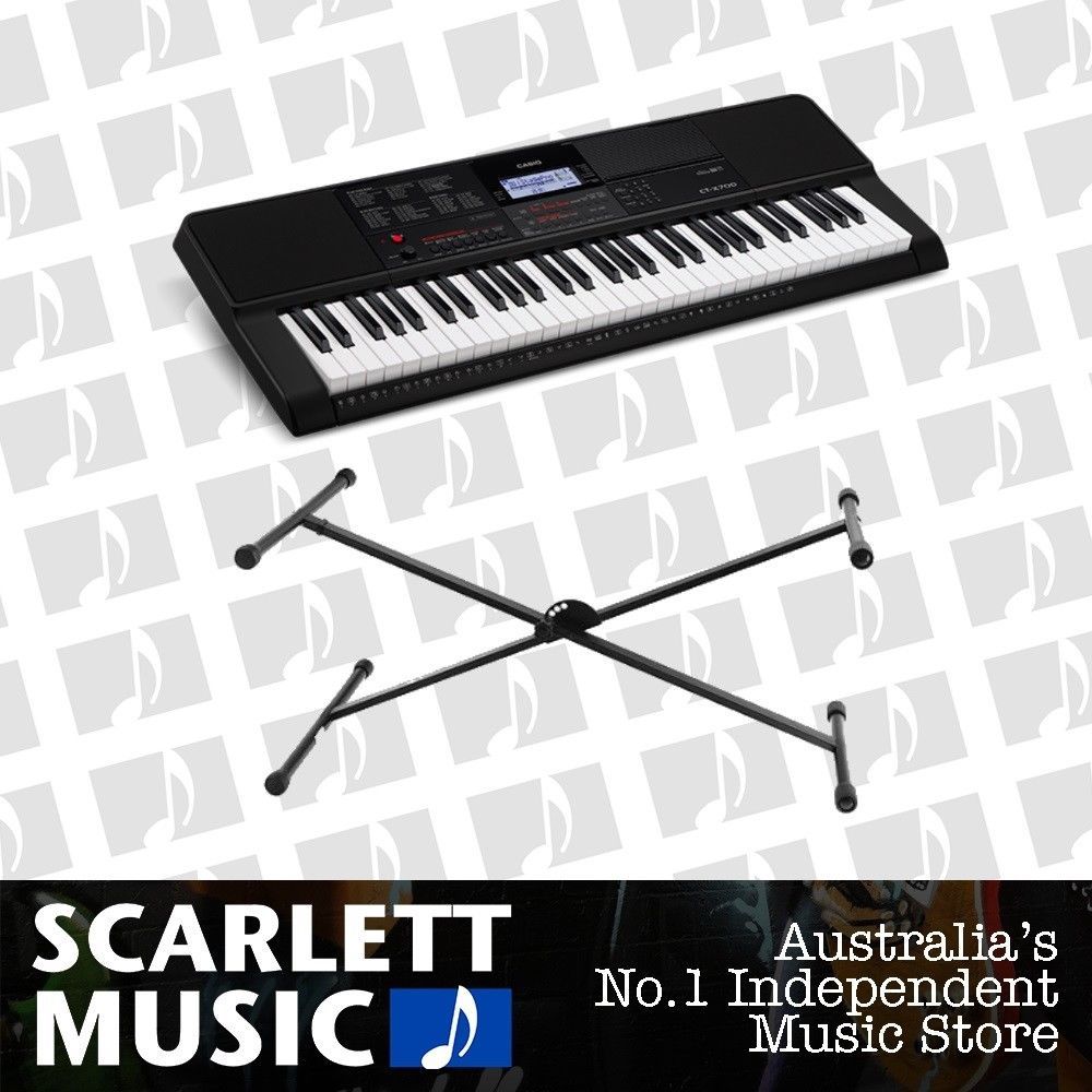 Casio CT-X700 61 Note Keyboard *UPDATE OF CTK-4400* w/ 5 Years Warranty w' Stand