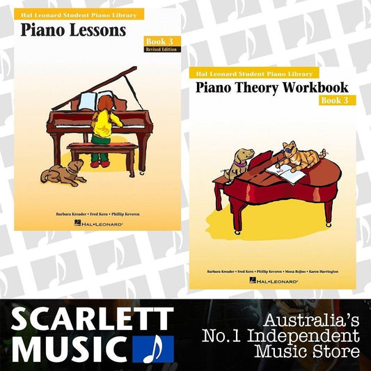Hal Leonard Student Piano Library Lesson And Theory 3 Book Bundle Book