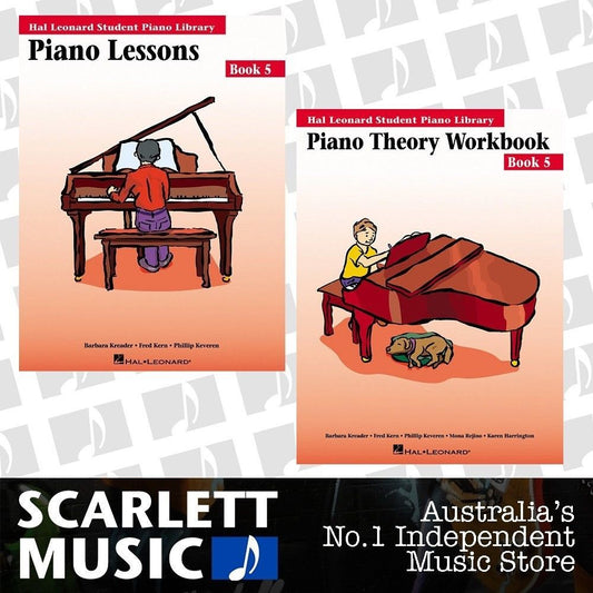 Hal Leonard Student Piano Library Lesson And Theory 5 Book Bundle Book