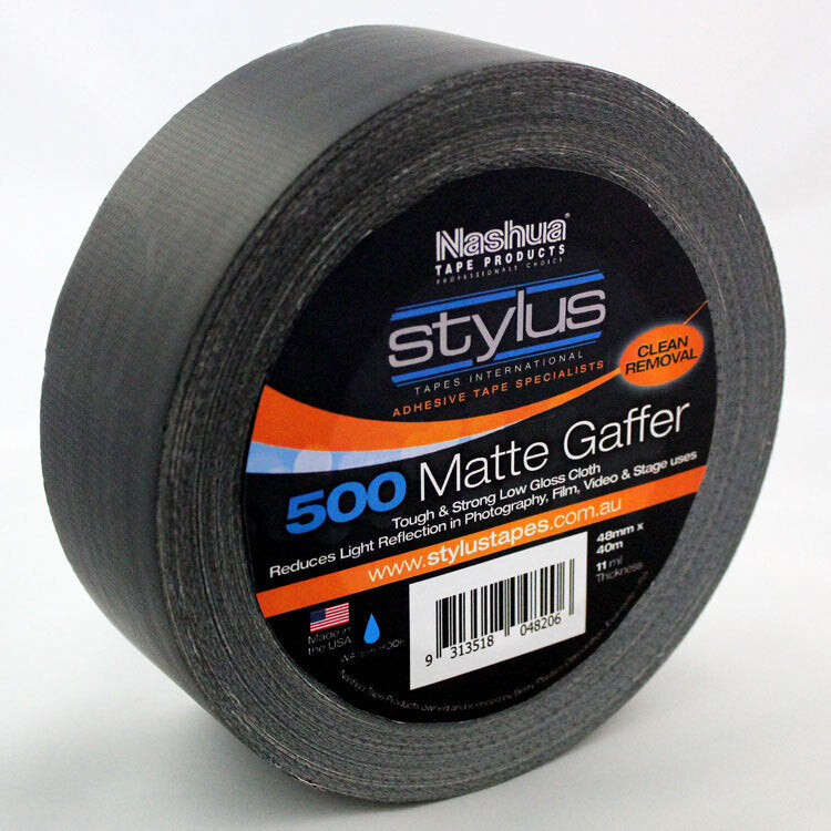 Nashua 500 Matte Black Gaffer Tape 48mm x 40m