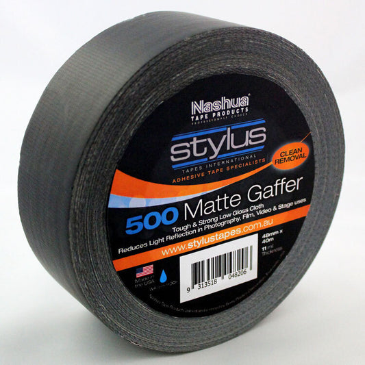 Nashua 500 Matte Black Gaffer Tape 48mm x 40m