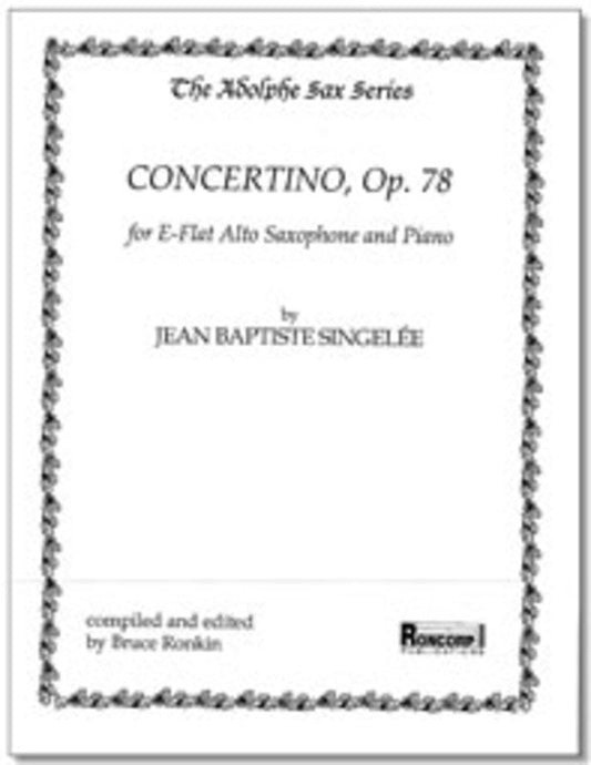 Concertino Op 78 Alto Sax/Pn0 Book