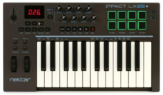 Nektar Impact LX25+ 25-Key USB MIDI Controller Keyboard