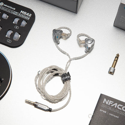 NF ACOUS NM25 Professional Series Full Metal In-Ear Monitor Earphones - Silver — view 4