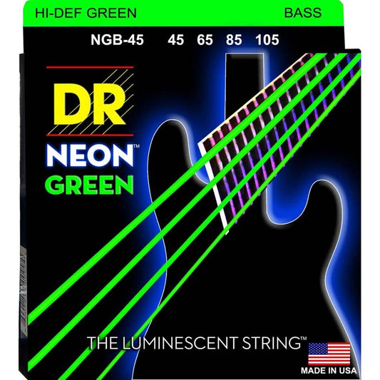 DR Strings Neon Green 45-105 Bass Strings