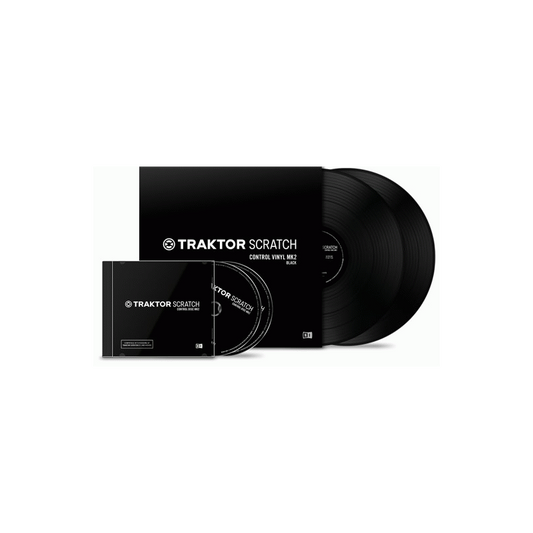 NI Traktor Scratch Control Vinyl Black MKII for DVS DJing