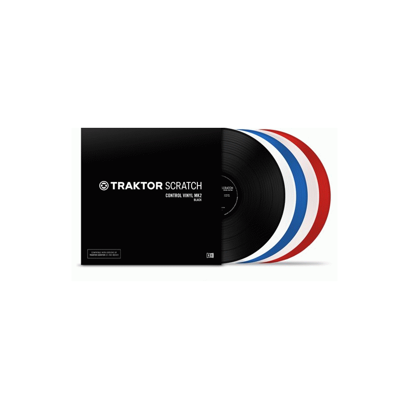 NI Traktor Scratch Control Vinyl Red for DVS DJing