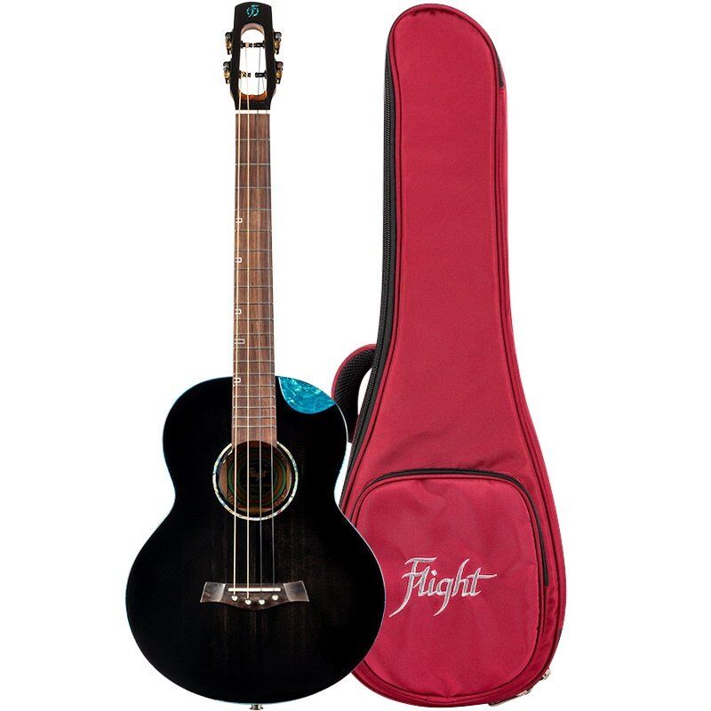 Flight Nighthawk EQ-A Baritone Ukulele with Solid Spruce Top and Mahogany Body