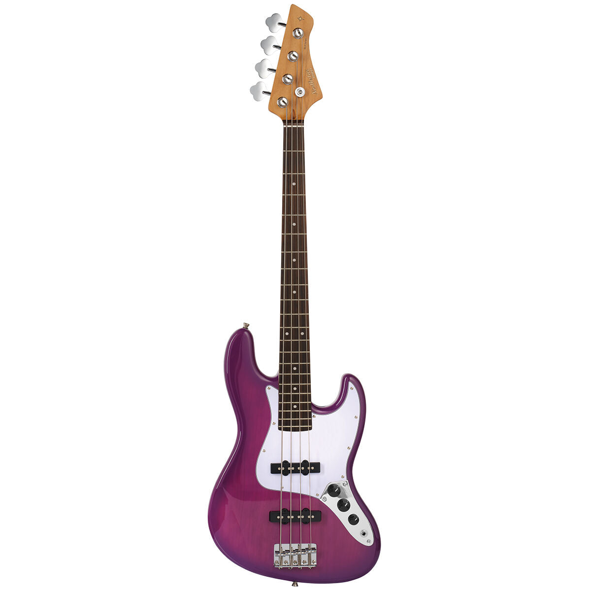 Northstar Littlestar NL6JP Electric J-Style Mini Bass Guitar Thru Purple — view 2
