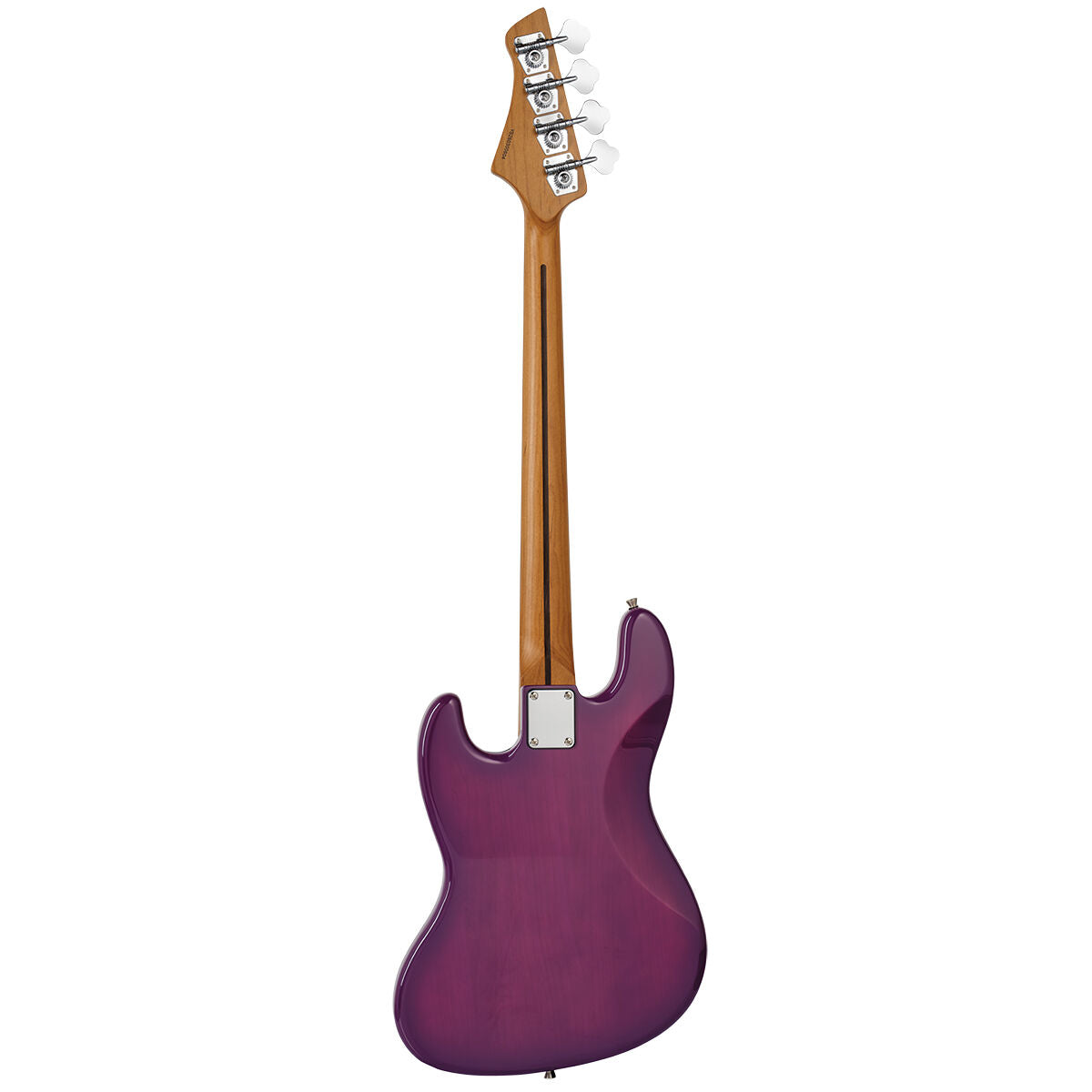 Northstar Littlestar NL6JP Electric J-Style Mini Bass Guitar Thru Purple — view 3
