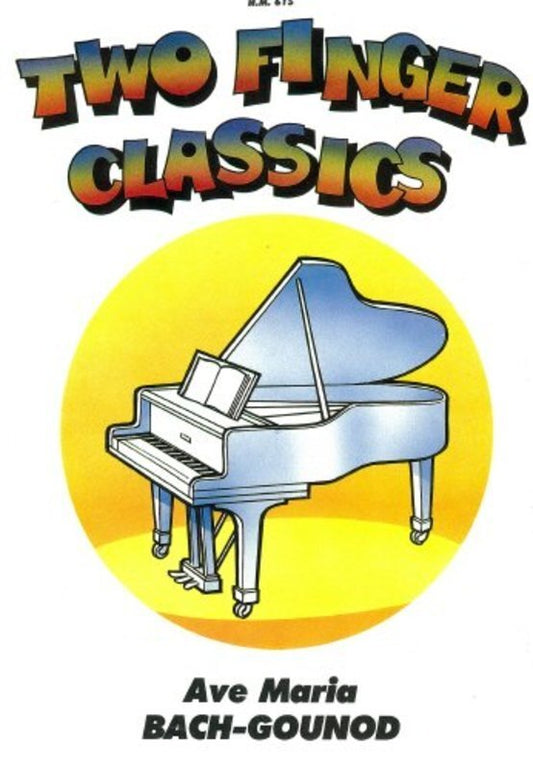 Ave Maria Two Finger Classics Piano (Softcover Book)