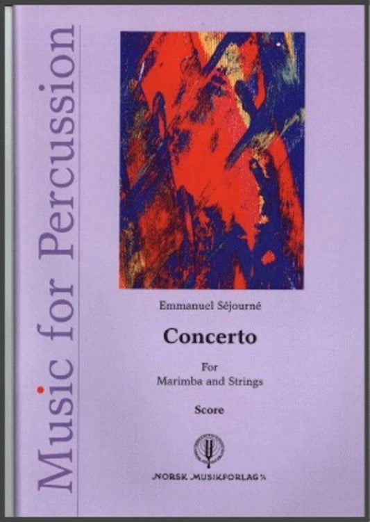 Concerto For Marimba And Strings Score Book
