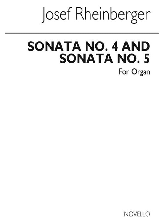 Rheinberger Sonatas No's 4 And 5 Organ (Archive Ed (Softcover Book)