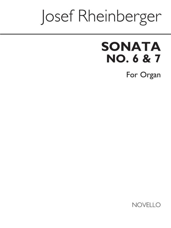 Rheinberger Sonatas No's 6 And 7 Organ (Archive Ed (Softcover Book)
