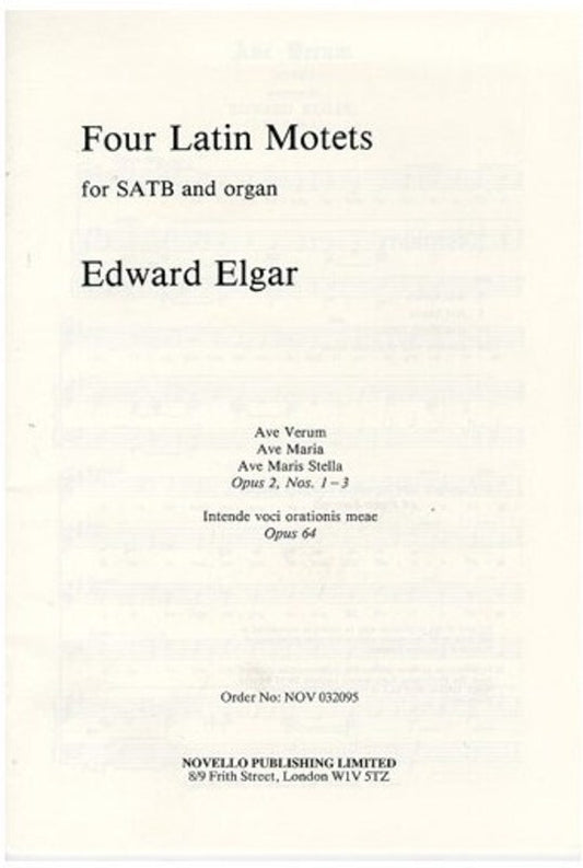 Elgar 4 Latin Motets Op 2/64 SATB