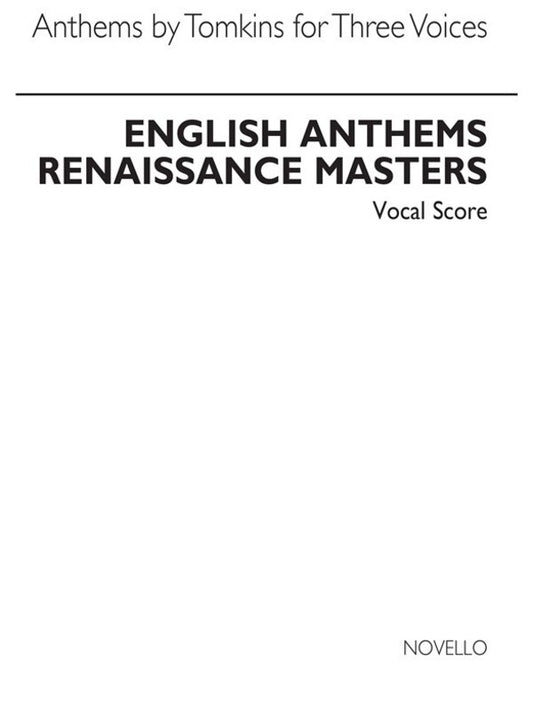 Tomkins English Anthems 3 Voi.(Atb)