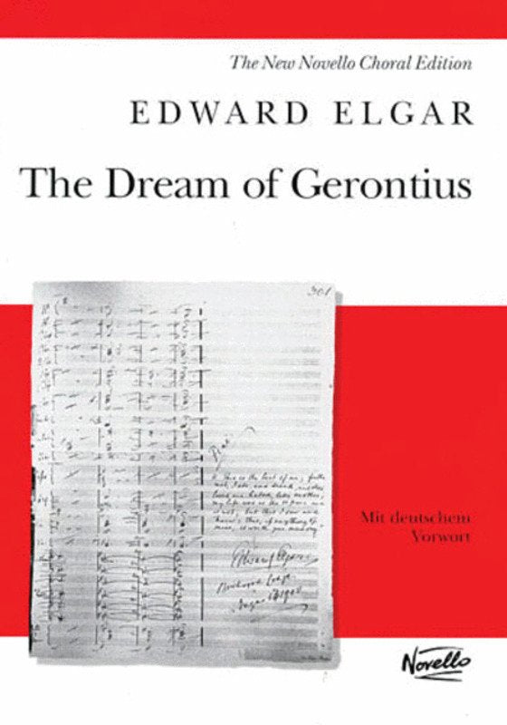 Elgar - The Dream of Gerontius Vocal Score, New Novello Choral Edition, Piano Reduction, Op. 38, 1 Page, Edited by Hywel Davies and Bruce Wood