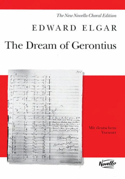 Elgar - The Dream of Gerontius Vocal Score, New Novello Choral Edition, Piano Reduction, Op. 38, 1 Page, Edited by Hywel Davies and Bruce Wood