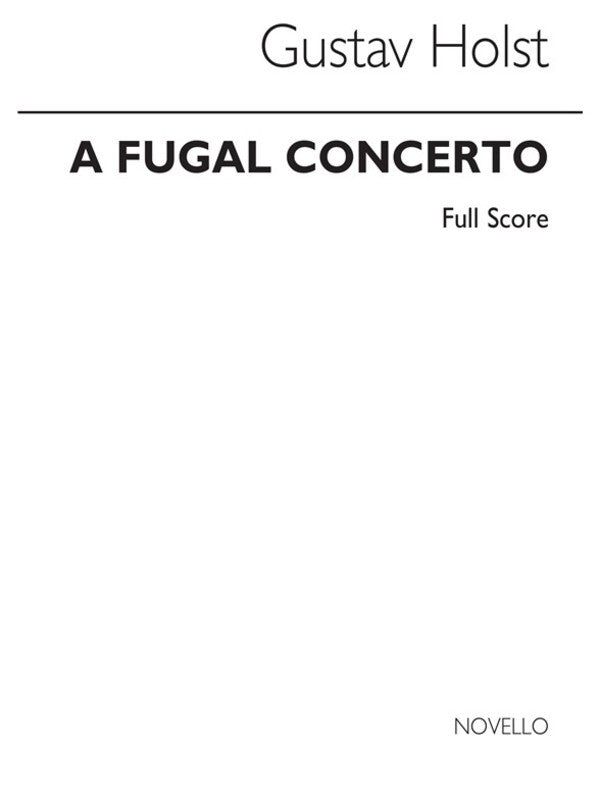 Holst Fugal Concerto Score(Arc)