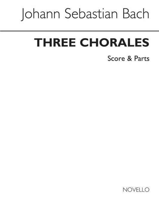 Bach 3 Chorales Brass Ensemble(Arc) (Music Score/Parts) Book