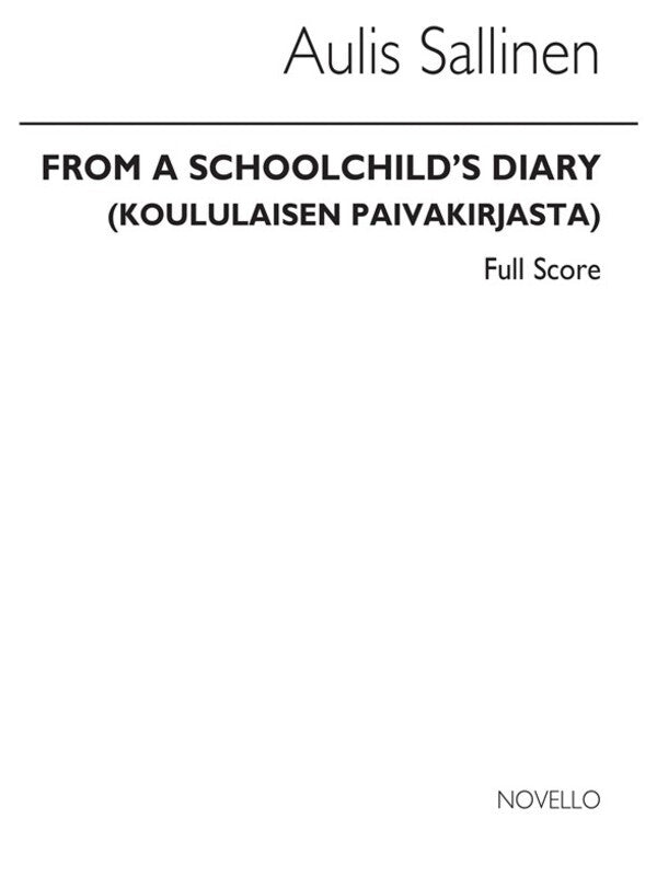 Sallinen From Schoolchilds Diary Score