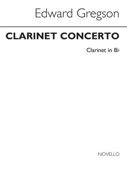 Gregson Concerto Clarinet/Piano (Softcover Book)