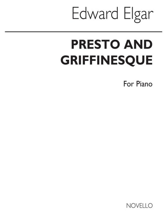 Elgar Presto And Griffinesque Piano(Arc) (Softcover Book)