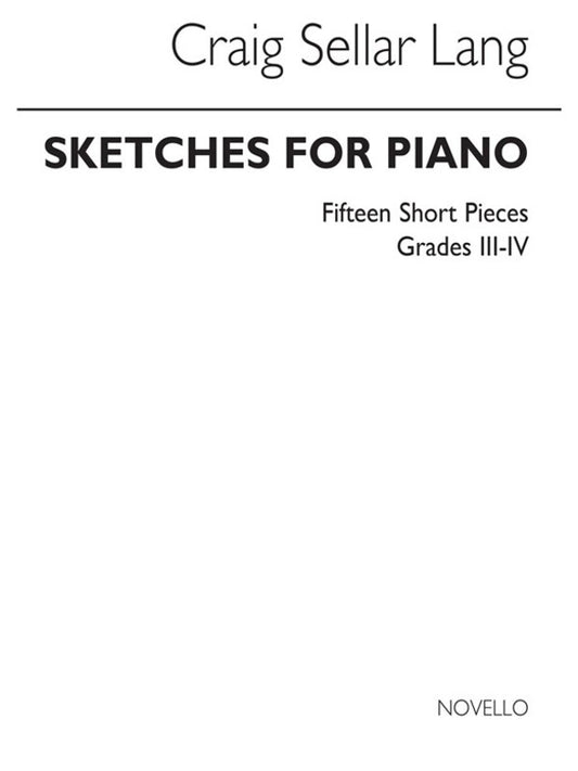 Lang Sketches For Piano 15 Pieces (Softcover Book)