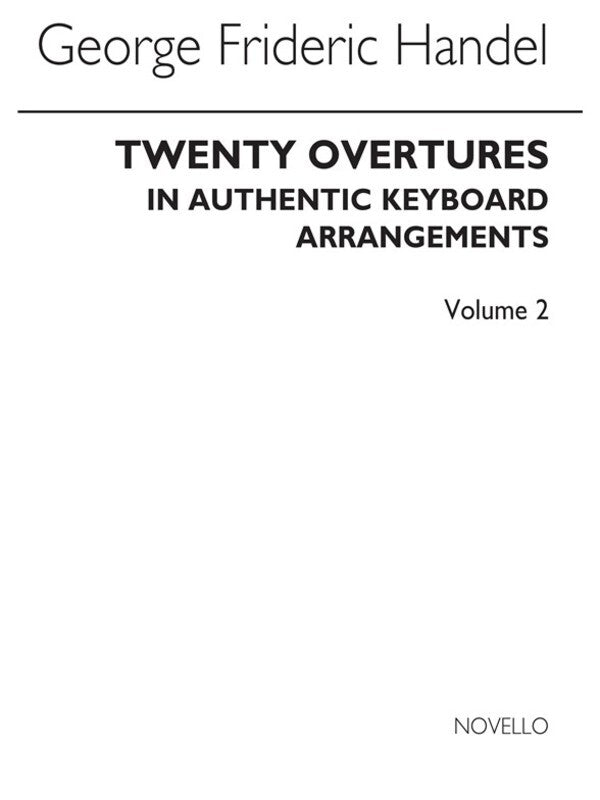 Handel 20 Auth.Overtures Book.2 Kbd(Arc)