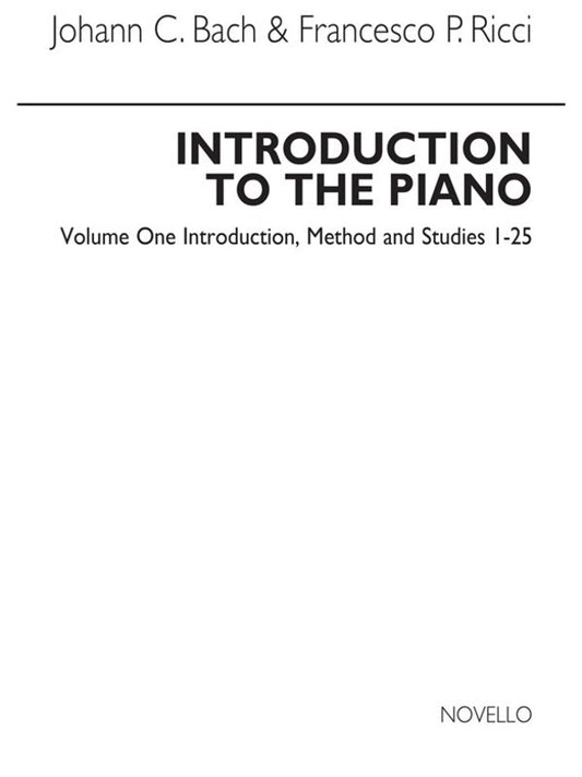 Bach Introduction To Piano Book.1 (Softcover Book)