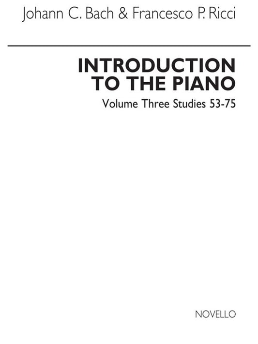 Bach Introduction To Piano Book.3(Arc) (Softcover Book)